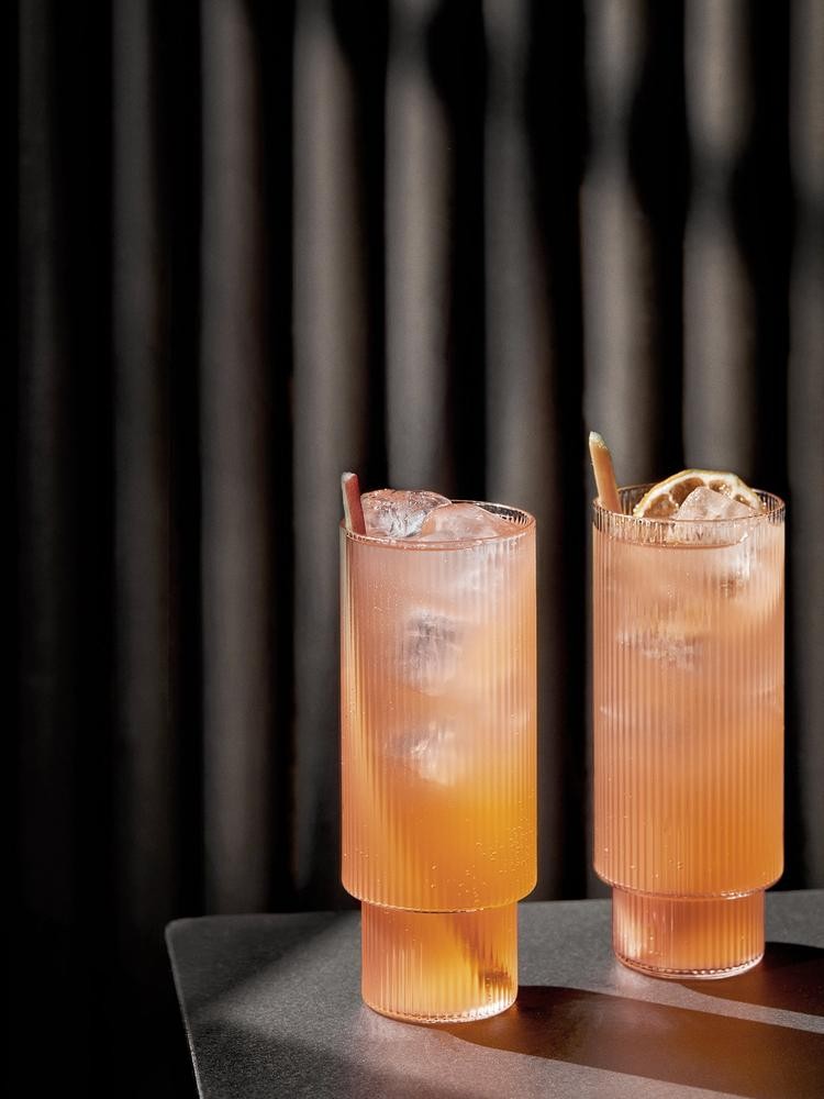 Verres - Verre long drink | Ripple | Set de 4 - Ferm Living