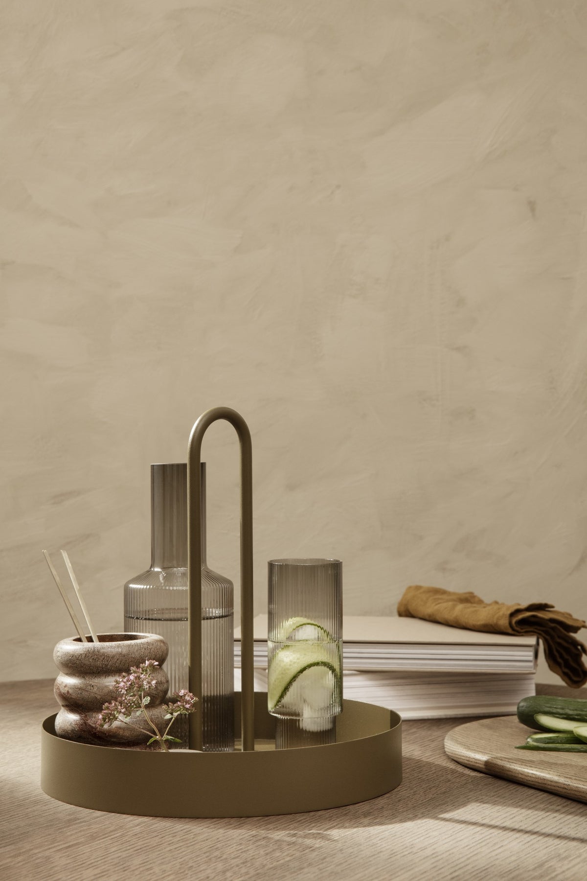 Verres - Verre long drink | Ripple | Set de 4 - Ferm Living