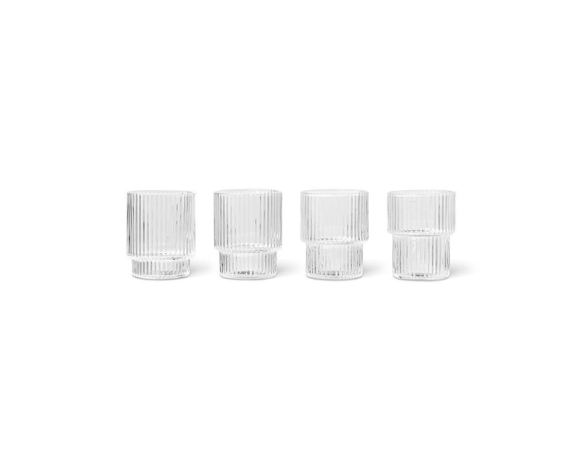 Verres - Produit Neuf | Verre | Ripple Small | Set de 4 - Ferm Living