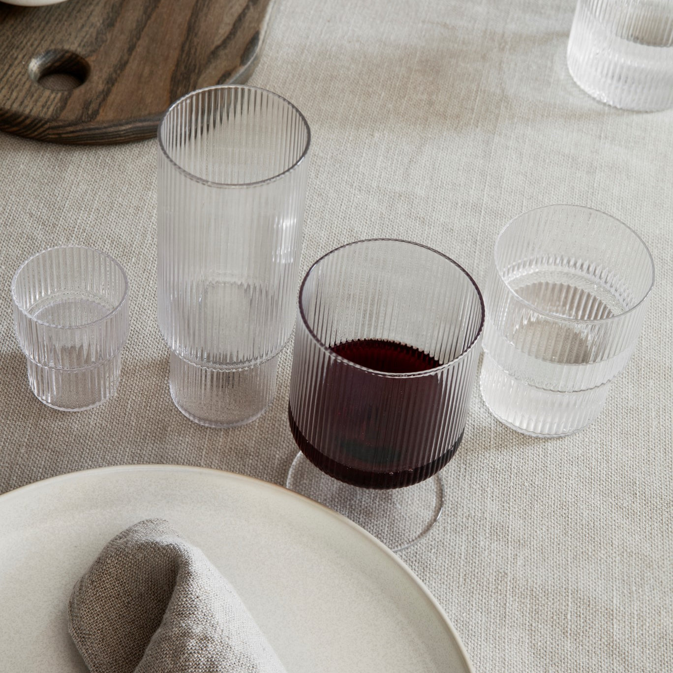 Verres - Produit Neuf | Verre | Ripple Small | Set de 4 - Ferm Living