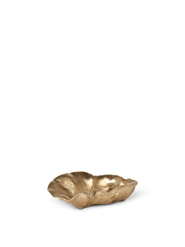 Vide-poches et plateaux - Vide poche en laiton Oyster Bowl - Ferm Living